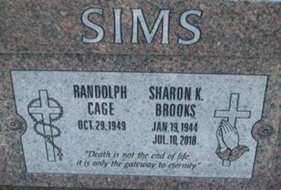 Sharon Brooks - headstone